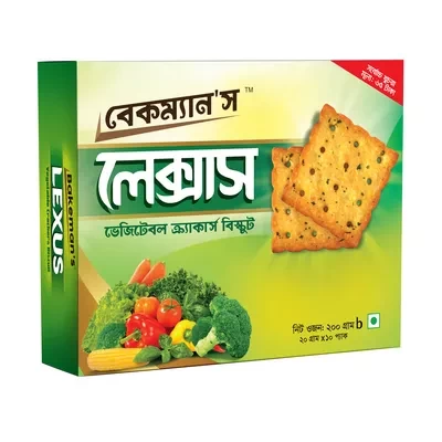 Bakeman's Lexus Vegetable Crackers Biscuit 200 gm