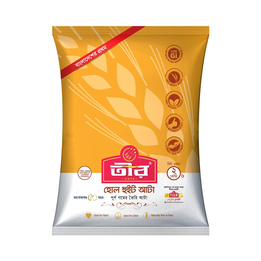 Teer Whole Wheat Flour (Atta) 2 Kg