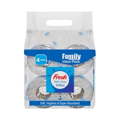 Fresh Toilet Tissue (Family Value Pack) 4 pcs