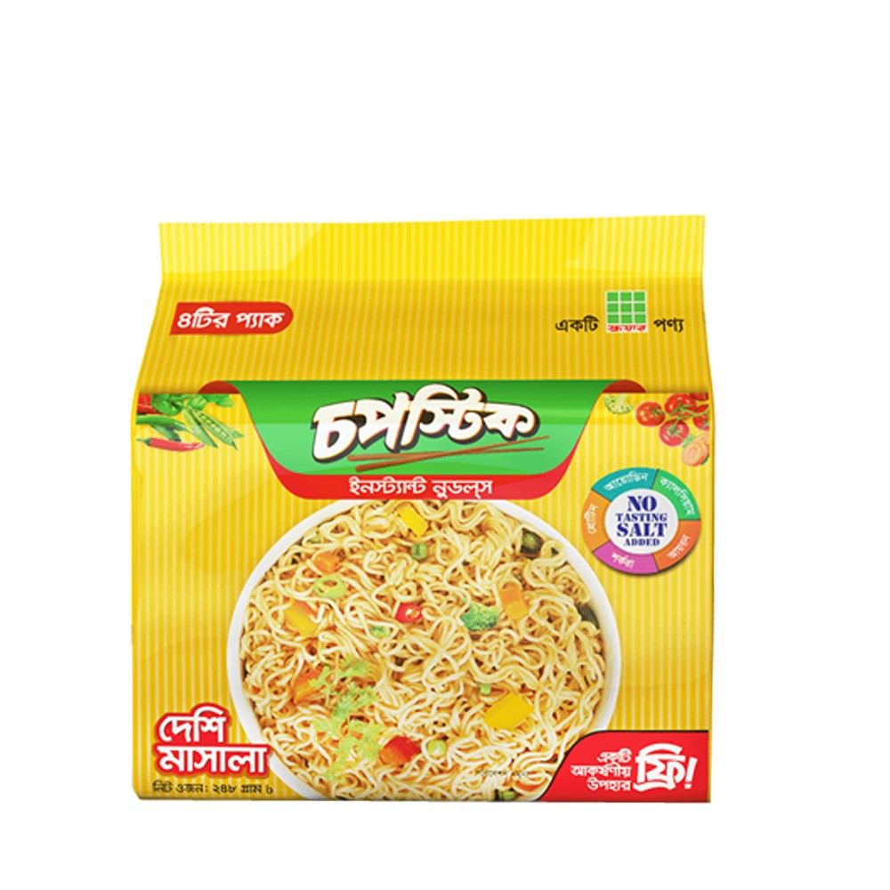 Chopstick Instant Noodles Deshi Masala (Free Surprise Gift)