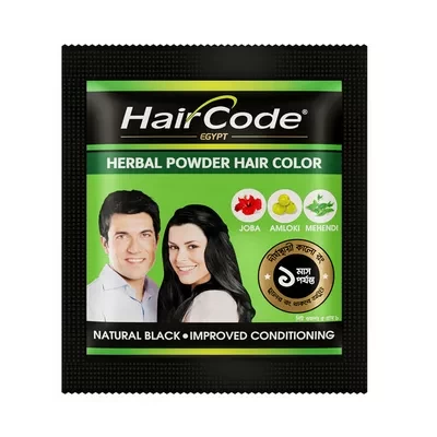 HairCode Egypt Herbal Powder Hair Color (Black) 5 gm